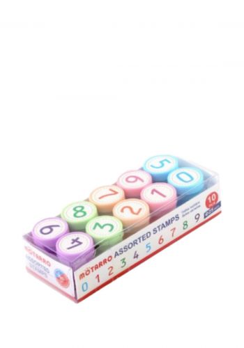 مجموعة أختام ارقام ( 0-9)  10 قطع من موتارو Motarro ME046-15 BSM Number Stamp Set