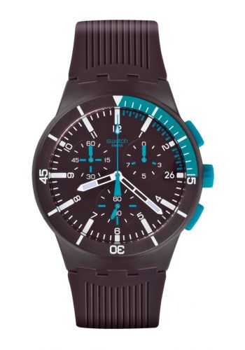 ساعة رجالية بنية اللون من سواج  Swatch SUSV400 Men's Watch