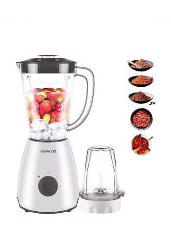 خلاط كهربائي مع مطحنة 400 واط من كينوود Kenwood BLP10.A0WH BL Electric Mixer  
