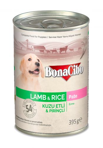 علبة طعام رطب للكلاب 395 غم من بوناجيبو  Bonacibo wet food dog