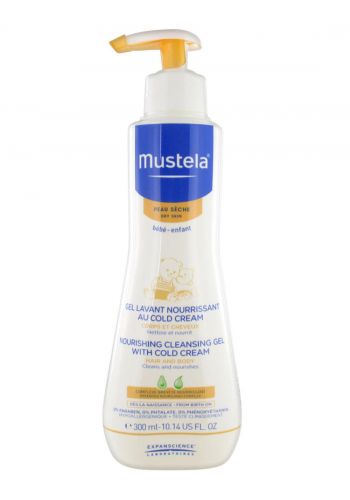 غسول للأطفال للبشرة الجافة 300 مل من موستيلا Mustela Nurishing cleansing gel