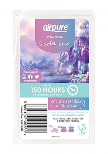 شمع مبخره 68 غم برائحه جبال الالب من اير بيور Airpure Wax Melts Fairy-Tale Kisses