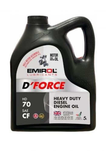 زيت محرك 5 لتر من اميرول Emirol Lubricants D'Force HD 70 Heavy Duty Diesel Engine Oil