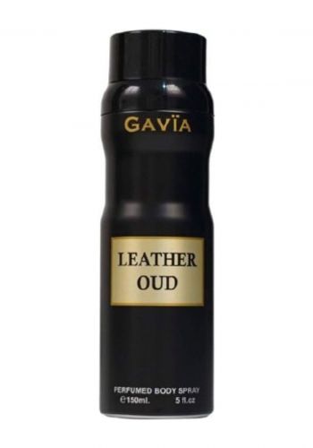 بخاخ معطر الجسم ليذر عود لكلا الجنسين 150 مل من جافيا Gavia Leather Oud Unisex Body Spray