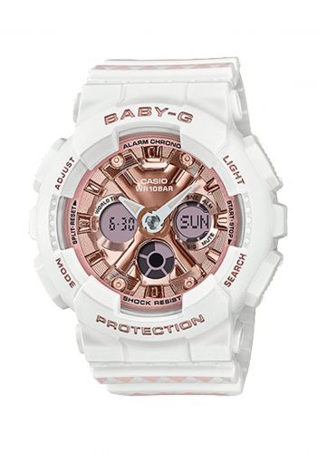 ساعة جي شوك نسائية بيضاء اللون من كاسيو Casio G-SHOCK BA-130SP-7ADR Watch