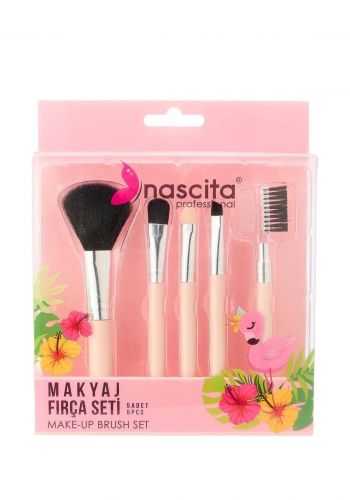 سيت فرش مكياج 5 قطع من ناسيتا Nascita Makeup Brushes Set