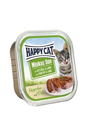 طعام معلب رطب للقطط 100 غم ممن هابي كات Happy cat canned food
