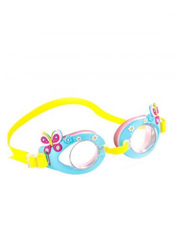 نظارة  سباحة للاطفال بتصميم فراشة 15 × 3 × 4 سم من انتيكس Intex 55611 Play Goggle 