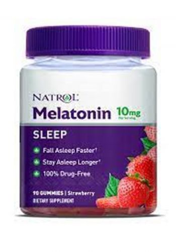 الميلاتونين من ناتشورال  Natrol Melatonin Gummies Sleep Support Strawberry 10Mg, 90 Pc