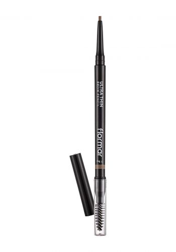 قلم تحديد الحواجب بني فاتح اللون درجة 01 من فلورمار Flormar Ultra Thin Brow Pencil