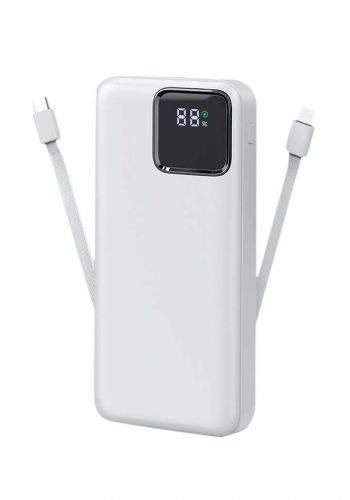 شاحن محمول من ويوو  Wiwu JC-18  Magnetic Wireless Charging 10000 Mah Power Bank - white