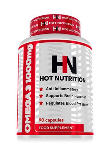 Hot Nutrition  Omega 3 1000mg Food Supplement-90 capsules مكمل غذائي