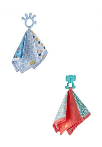 عضاضة اطفال مع قطعة قماش ملونة لحديثي الولادة من بيبي جيم Babyjem Relaxing Cloth With Teether