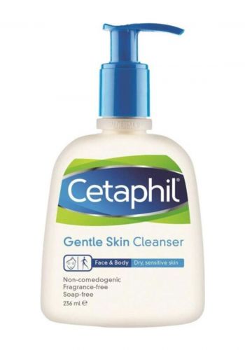 غسول منظف للوجه للبشرة الجافة والحساسة 236 مل من سيتافيل Cetaphil Gentle Skin Cleanser 
