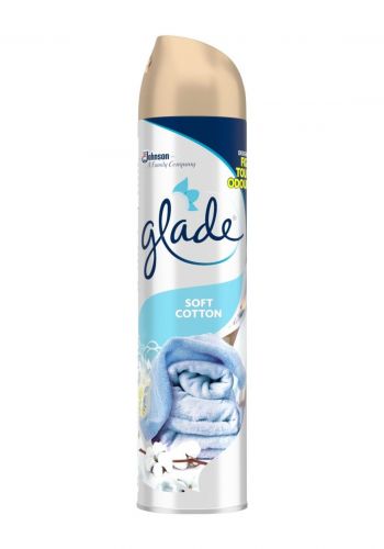 بخاخ معطر جو برائحة القطن 300 مل من كليد Glade Aerosol Soft Cotton Air Freshener
