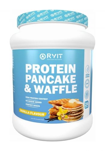 فطيرة البروتين والوافل بالفانيلا 24 حصة 1.2 كغم  من رفيت Rvit Protein Pancake & Waffle Vanilla Flavour