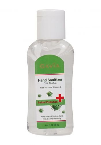 جل معقم لليدين مضاد للبكتريا بخلاصة الالوفيرا 60 مل من جافيا Gavia Aloe Vera Hand Sanitizer