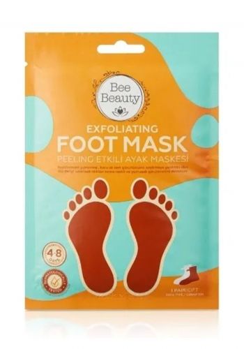 قناع تقشير القدم (زوج واحد) من بي بيوتي Bee Beauty Peeling Foot Mask  