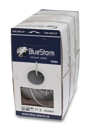 كابل تسليك للشبكات 305 متر Blue Storm Cat6-UTP-305M Indoor Network Cable - White