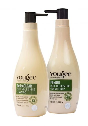سيت العناية بلشعر شامبو وكوندشنر المكديميا  750 مل من يوكي Yogee Shampoo And Condltloner Hair