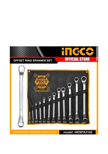 سيت سبانة مغلق 12 قطعة من انجيكو Ingco HKSPA3142 spanner set
