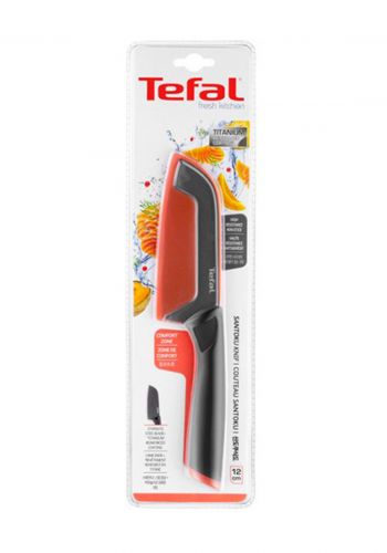 سكينة سانتوكو بغطاء  12 سم  من تيفالTEFAL - Kitchen Knives Fresh Kitchen - Santoku Knives