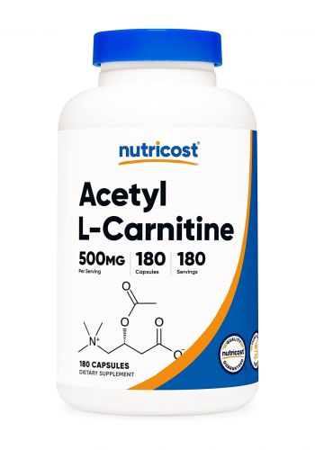 Nutricost Acetyl L-Carnitineاستـيل كارنـتين 180 كبسولة من نوتريكوست