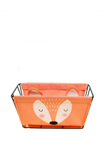 سلة تخزين متعددة الاستخدام بتصميم سنجاب من ميني كود Minigood Animal series iron frame small storage box