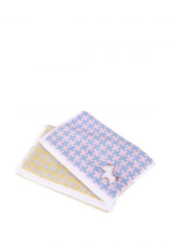 منشفة للاطفال 2 قطع من ميني كود  Minigood Color Contrast Pony Children's Towel 
