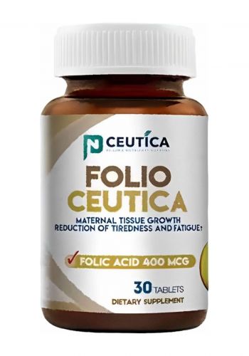 حمض الفوليك 30 قرص من سوتيكا Ceutica Folio Ceutica Tablets