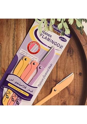 شفرات حلاقة نسائية للوجه من فلامنكو Feather-Flamingo Razor For Face & Body Shaving