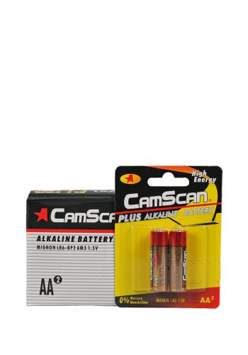 بطاريات AA من كامسكان -24 بطارية Camscan LR6-BP2A Plus Alkaline Battery