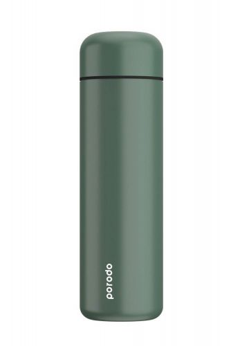 حافظة مياه زجاجية 500 مل  Porodo PD-TMPBTV2-GN Smart Water Bottle with Temperature Indicator