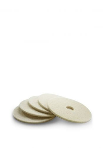 وسادات قرص 5 قطع من كارشر Karcher Polishing Pad -Beige