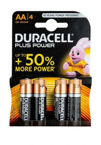  بطارية شحن 4 قطع من دوراسيل Duracell Plus Power Battery AA