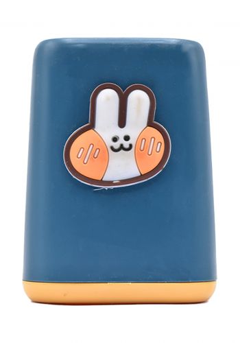 Apencil case مقلمة نيلي اللون بطبعة ارنب