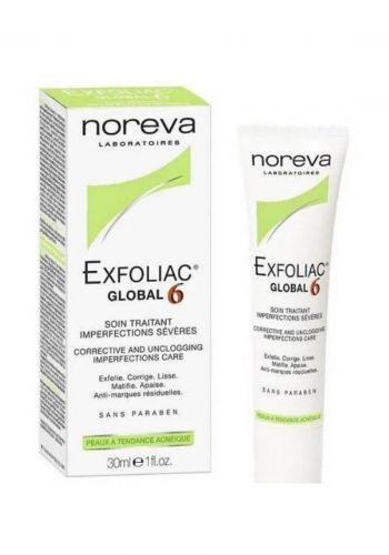 كريم علاج لحب الشباب للوجه 30 مل من نوريفا Noreva Exfoliac Global 6