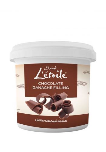 كريمة الغاناش ( الشوكولاتة الداكنة )  5 كغم من ليتوال Letoile Ganash Dark chocolate Cake Filling
