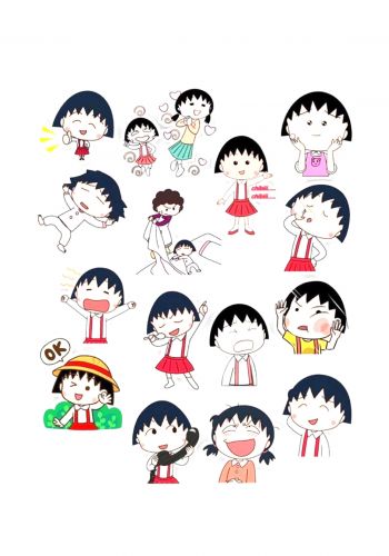 مجموعة ملصقات بشكل ماروكو maroco stickers collection 