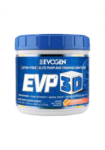 مكمل غذائي إكستريم قبل التمرين بنكهة الخوخ 620 غرام من ايفوجين Evogen  EVP-3D