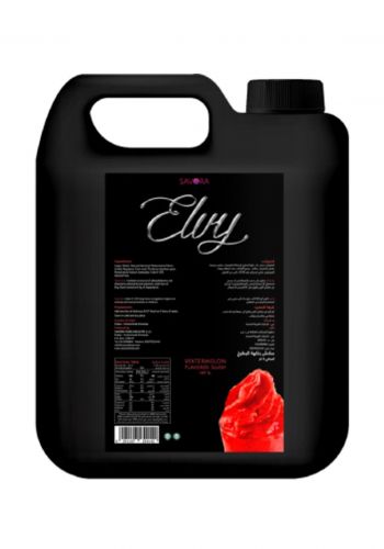 شراب مركز بيوريه بنكهة البطيخ الاحمر 5 لتر من سادورا ايلفي Sadora Elvy Watermelon Flavored Slush