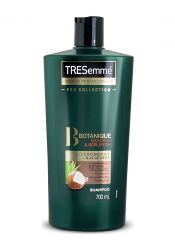 شامبو للشعر الخشن والجاف بزيت جوز الهند والالوفيرا 700 مل من تريسيمي Tresemme Coconut Oil & Aloe Vera Shampoo 