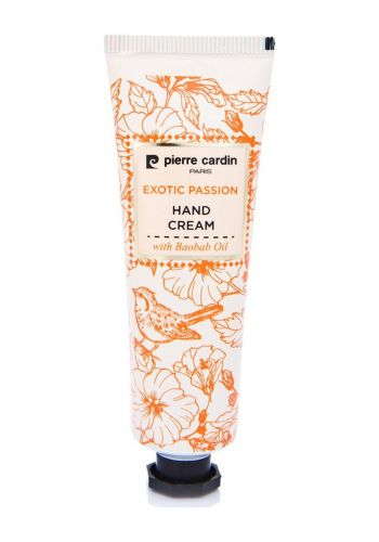 كريم مرطب لليدين 30 مل من بيير كاردن Pierre Cardin Exotic Passion with Baobab Oil Hand Cream