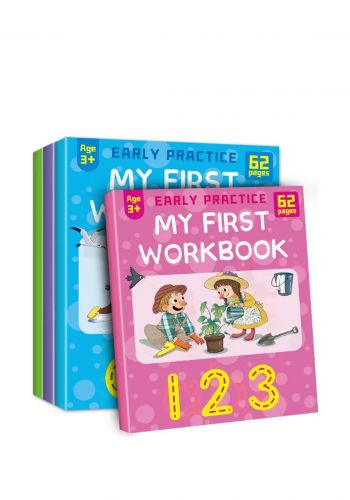 مجموعة كراسات تعليمية باللغة الانكليزية عدد 4 للاطفال  My First WorkBook Pre-School Educational Copybooks