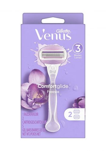 شفرات حلاقة نسائية بشفرات ثلاثية-قطعتين Gillette Venus Breeze 2 in 1 Razor