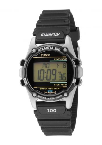 ساعة رجالية باللون الاسود من تايمكس Timex TW2U31000 Men's Atlantisn Watch