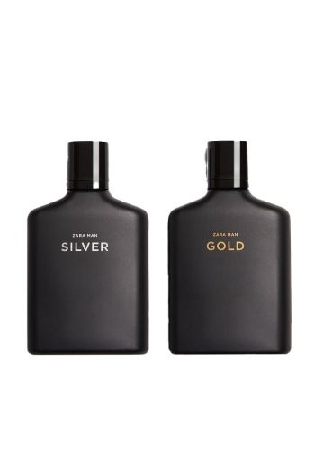سيت عطر رجالي قطعتين 100 مل من زارا Zara Gold & Silver Eau De Toilette   