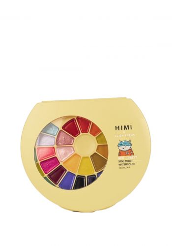الوان مائية 38 لون من هيمي اكس Himi X Alien Frens Semi Moist Watercolour Paint Set