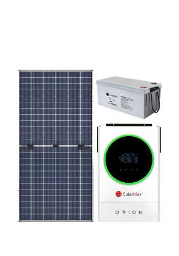 منظومة طاقة شمسية  25 أمبير مع بطاريات ليد كاربون عدد 8 من سولار ماكس SolarMax  Solar system