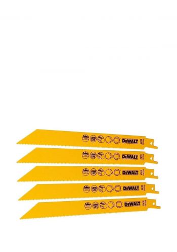 سيت شفرات منشار 5 قطع 203 ملم من ديوالت Dewalt DT2353-QZ ‎Reciprocating Blades